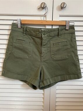 J. Crew Olive Utility Shorts 0/XS
